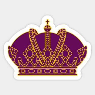 Imperial Crown (purple) Sticker